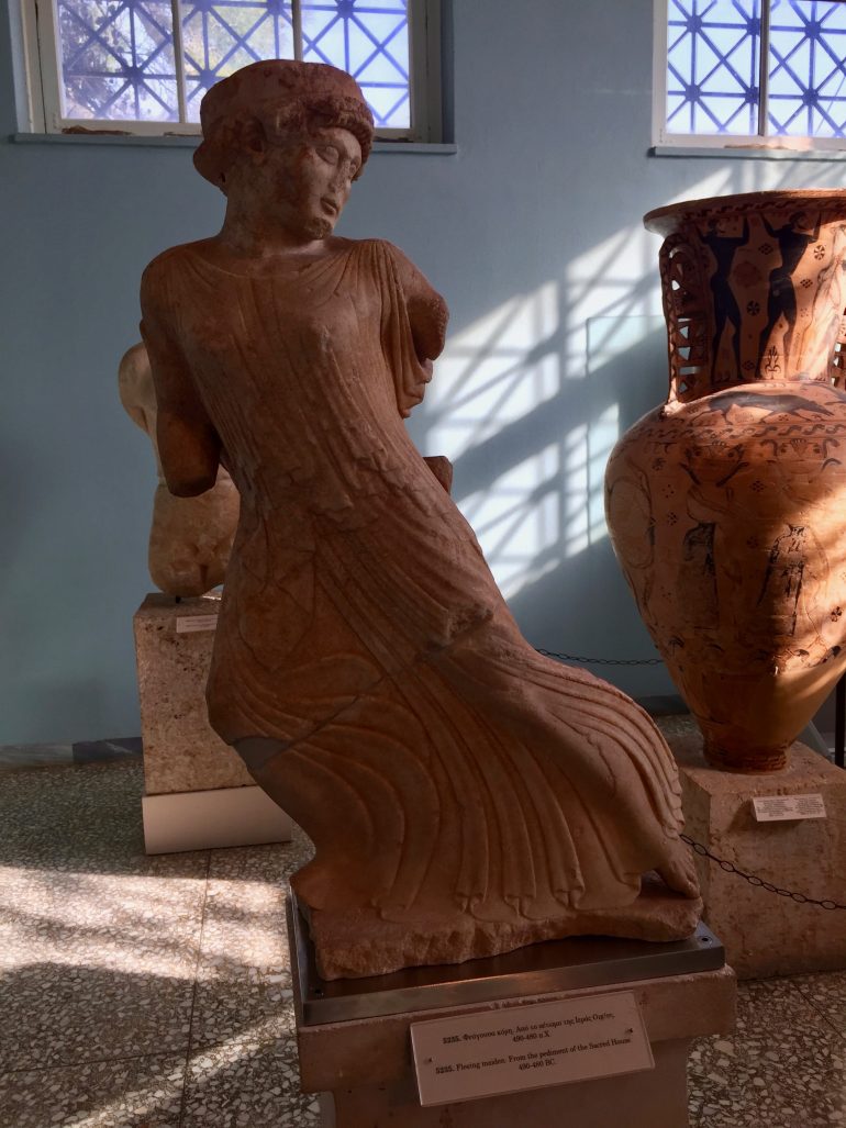 Fleeing Maiden Elefsina Museum Athens Voice Guides